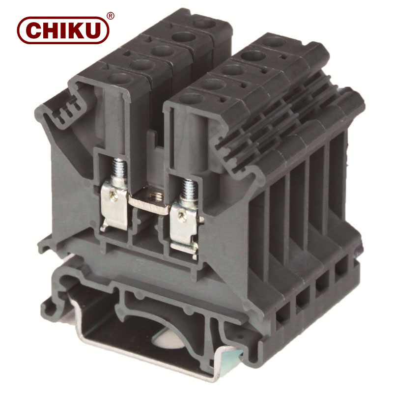 CHIKU RTB 2.5B-PE Screw Connection Durable Din Rail Earth Terminal ...