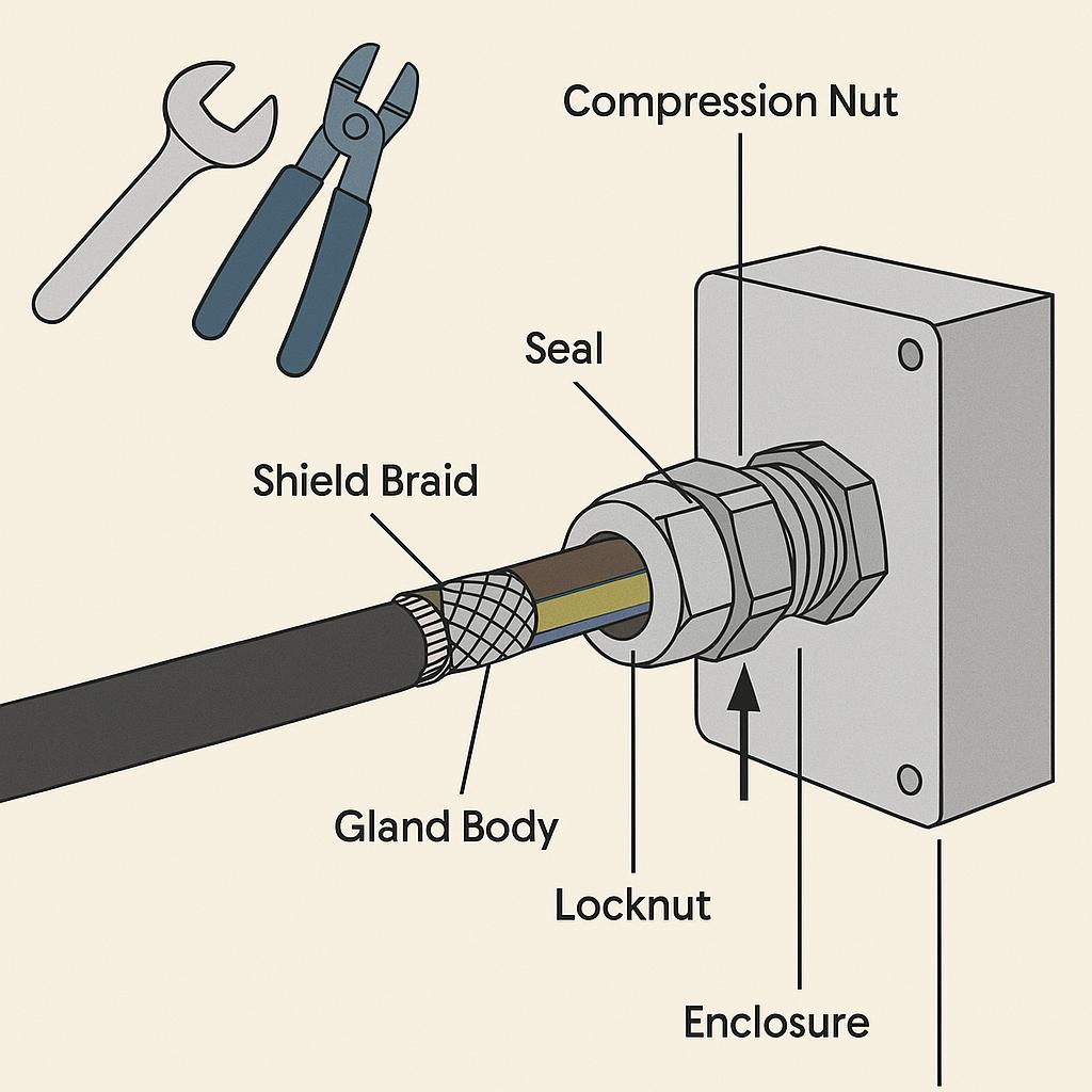 How To Install A Cable Gland Huntec