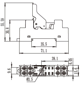 Relay Compact Socket SRJ-2E