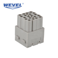 Multi Circuit Heavy Duty Industrial Connector Screw Terminal Male Female