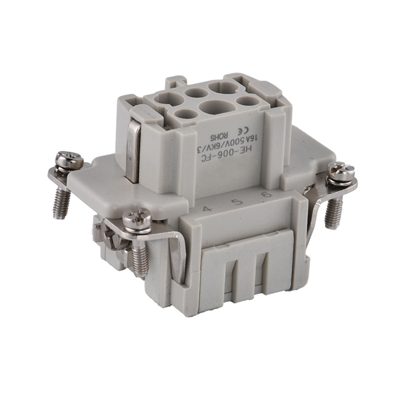 HE006 Reliable Heavy Duty Connector Rectangular Connector Insert for High-Stress Environments