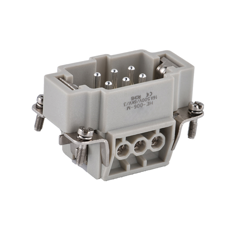 HE006 Reliable Heavy Duty Connector Rectangular Connector Insert for High-Stress Environments
