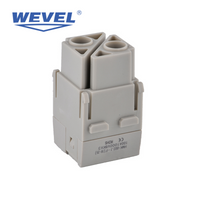 IP65 Sealed Heavy Duty Rectangular Connector Socket for Outdoor Energy Station