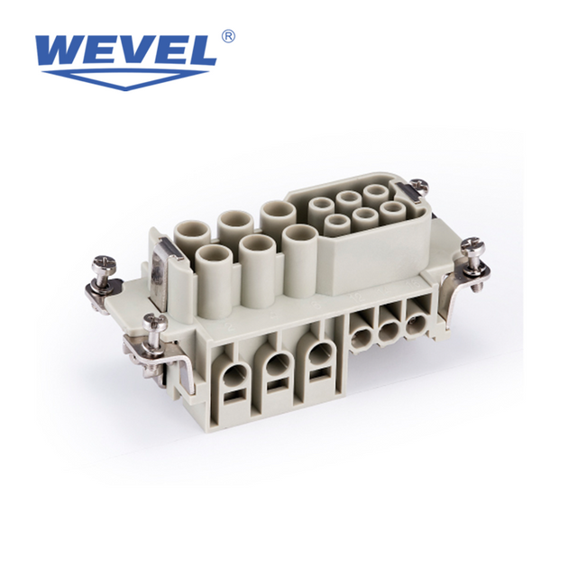 Industri&euml;le multi-circuit heavy-duty connector schroefaansluiting mannelijk vrouwelijk