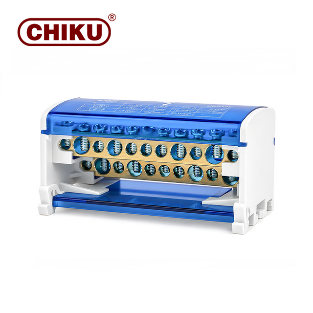 Industrial DIN Rail Mount Multi Pole Junction Box for Control Panel Wiring